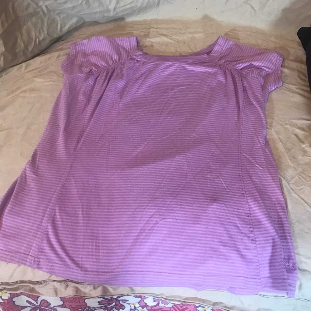Women’s Woolrich Striped Purple T-shirt